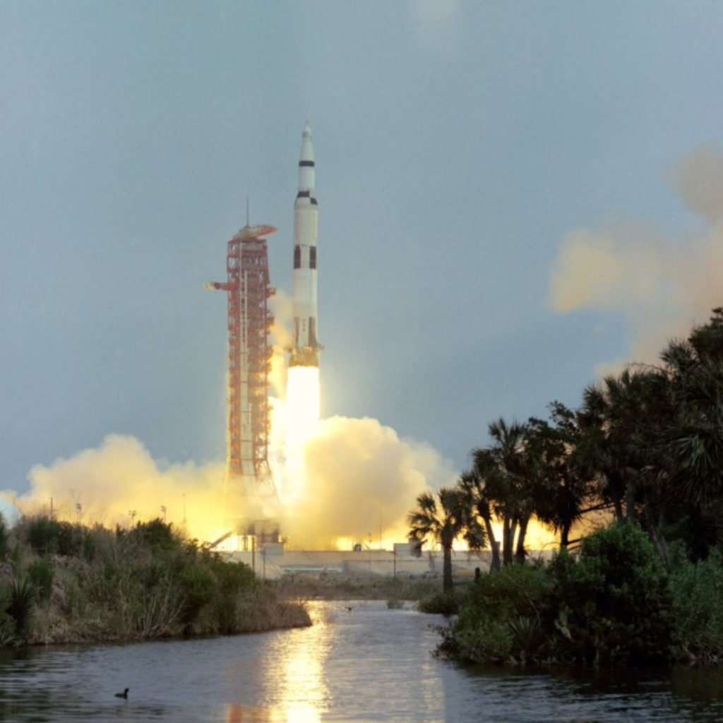 Apollo 13 launch. 11 April 1970. Scan by Kipp Teague.