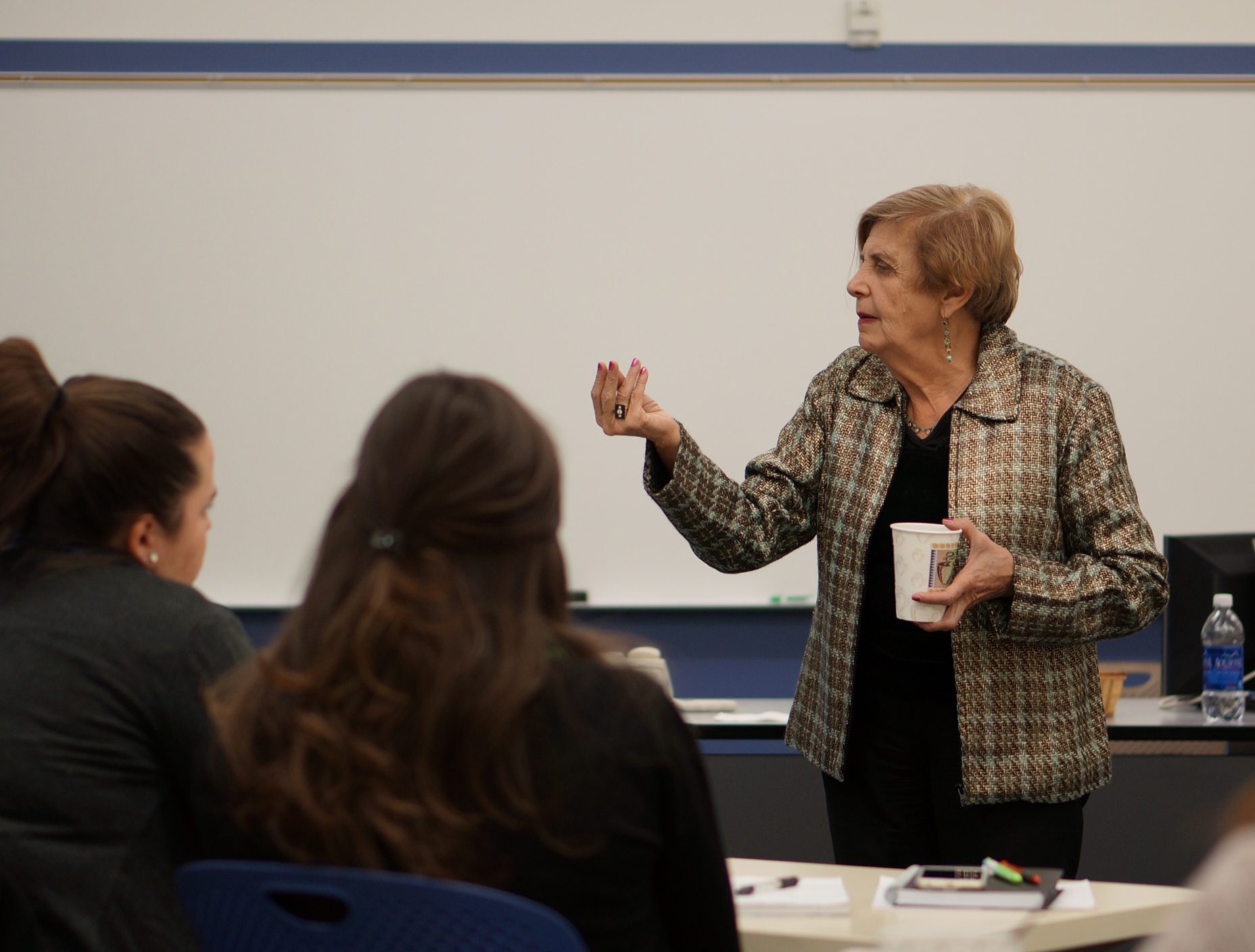 Tova shares her story at Calvin College in 2015.