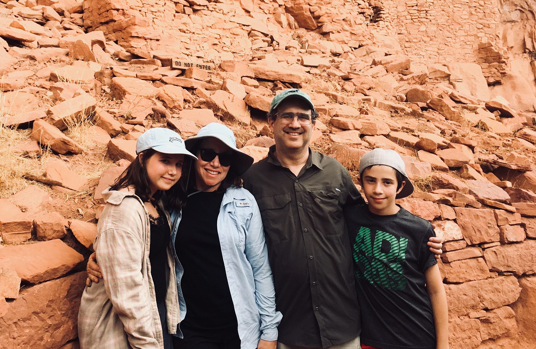 Tova’s son Gadi, his wife Sarah and their children Avigail & Gil. 2018